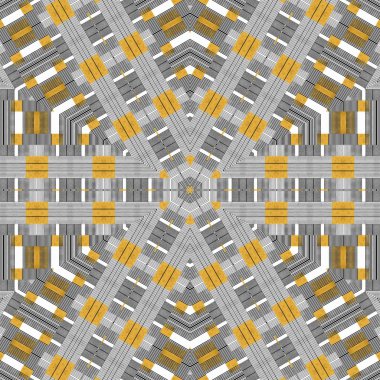 soyut renkli altıgen kare geometrik dikişsiz desen simetrik kaleydoskop moda, tasarım 