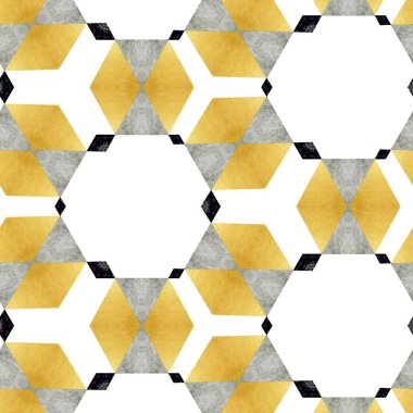 soyut renkli altıgen kare geometrik dikişsiz desen simetrik kaleydoskop moda, tasarım 