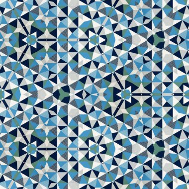 soyut renkli altıgen kare geometrik dikişsiz desen simetrik kaleydoskop moda, tasarım 