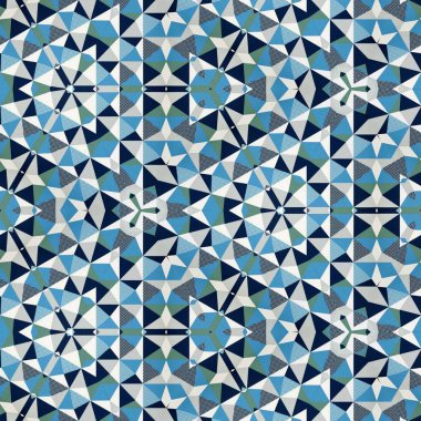 soyut renkli altıgen kare geometrik dikişsiz desen simetrik kaleydoskop moda, tasarım 