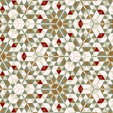 soyut renkli altıgen kare geometrik dikişsiz desen simetrik kaleydoskop moda, tasarım 
