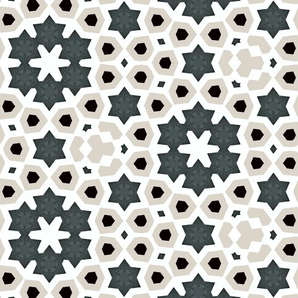 Abstrakt Färgglada Hexagon Fyrkantiga Geometriska Sömlösa Mönster Symmetriska Kalejdoskop Mode — Stockfoto