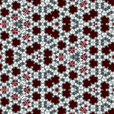 soyut renkli altıgen kare geometrik dikişsiz desen simetrik kaleydoskop moda, tasarım 