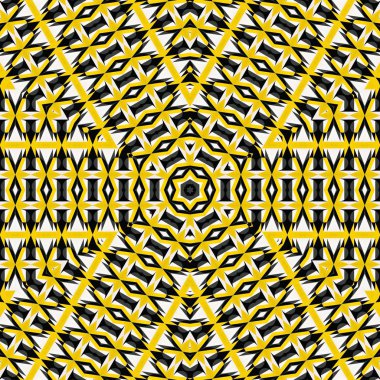 soyut renkli altıgen kare geometrik dikişsiz desen simetrik kaleydoskop moda, tasarım 