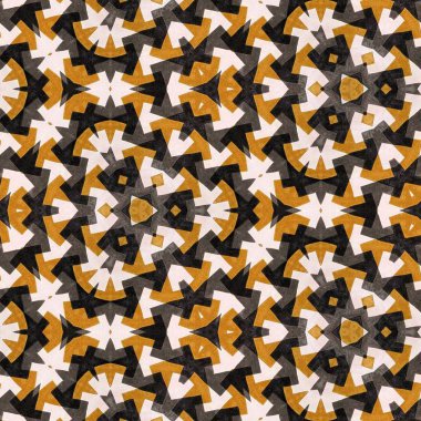 soyut renkli altıgen kare geometrik dikişsiz desen simetrik kaleydoskop moda, tasarım 