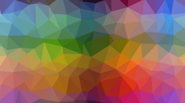Renkli, üç taraflı düşük Poli, mozaik desen arka plan, vektör poligonal şekil grafiği, degrade, racio 1:1,777 Ultra Hd, 8 k ile Origami tarzı