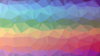 Renkli, üç taraflı düşük Poli, mozaik desen arka plan, vektör poligonal şekil grafiği, degrade, racio 1:1,777 Ultra Hd, 8 k ile Origami tarzı