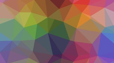 Renkli, üç taraflı düşük Poli, mozaik desen arka plan, vektör poligonal şekil grafiği, degrade, racio 1:1,777 Ultra Hd, 8 k ile Origami tarzı