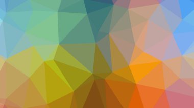 Renkli, üç taraflı düşük Poli, mozaik desen arka plan, vektör poligonal şekil grafiği, degrade, racio 1:1,777 Ultra Hd, 8 k ile Origami tarzı