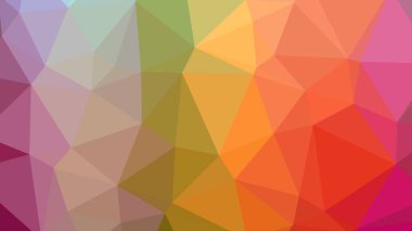 Renkli, üç taraflı düşük Poli, mozaik desen arka plan, vektör poligonal şekil grafiği, degrade, racio 1:1,777 Ultra Hd, 8 k ile Origami tarzı