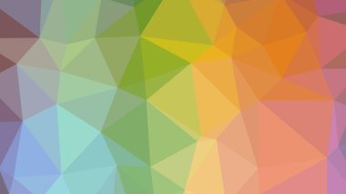 Renkli, üç taraflı düşük Poli, mozaik desen arka plan, vektör poligonal şekil grafiği, degrade, racio 1:1,777 Ultra Hd, 8 k ile Origami tarzı