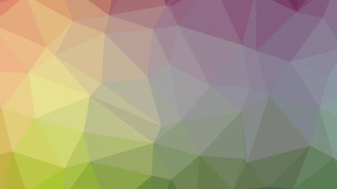 Renkli, üç taraflı düşük Poli, mozaik desen arka plan, vektör poligonal şekil grafiği, degrade, racio 1:1,777 Ultra Hd, 8 k ile Origami tarzı