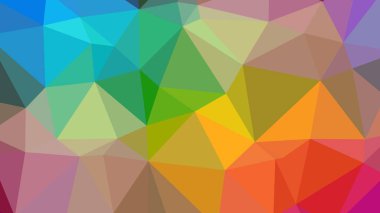 Renkli, üç taraflı düşük Poli, mozaik desen arka plan, vektör poligonal şekil grafiği, degrade, racio 1:1,777 Ultra Hd, 8 k ile Origami tarzı