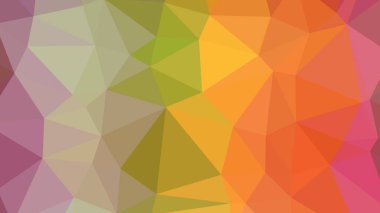 Renkli, üç taraflı düşük Poli, mozaik desen arka plan, vektör poligonal şekil grafiği, degrade, racio 1:1,777 Ultra Hd, 8 k ile Origami tarzı