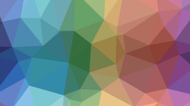 Renkli, üç taraflı düşük Poli, mozaik desen arka plan, vektör poligonal şekil grafiği, degrade, racio 1:1,777 Ultra Hd, 8 k ile Origami tarzı