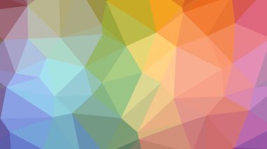 Renkli, üç taraflı düşük Poli, mozaik desen arka plan, vektör poligonal şekil grafiği, degrade, racio 1:1,777 Ultra Hd, 8 k ile Origami tarzı