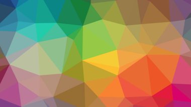 Renkli, üç taraflı düşük Poli, mozaik desen arka plan, vektör poligonal şekil grafiği, degrade, racio 1:1,777 Ultra Hd, 8 k ile Origami tarzı