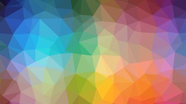 Renkli, üç taraflı düşük Poli, mozaik desen arka plan, vektör poligonal şekil grafiği, degrade, racio 1:1,777 Ultra Hd, 8 k ile Origami tarzı