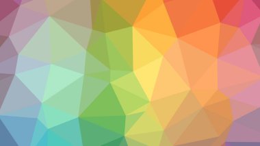 Renkli, üç taraflı düşük Poli, mozaik desen arka plan, vektör poligonal şekil grafiği, degrade, racio 1:1,777 Ultra Hd, 8 k ile Origami tarzı