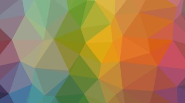 Renkli, üç taraflı düşük Poli, mozaik desen arka plan, vektör poligonal şekil grafiği, degrade, racio 1:1,777 Ultra Hd, 8 k ile Origami tarzı