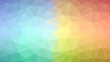 Renkli, üç taraflı düşük Poli, mozaik desen arka plan, vektör poligonal şekil grafiği, degrade, racio 1:1,777 Ultra Hd, 8 k ile Origami tarzı