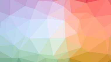 Renkli, üç taraflı düşük Poli, mozaik desen arka plan, vektör poligonal şekil grafiği, degrade, racio 1:1,777 Ultra Hd, 8 k ile Origami tarzı