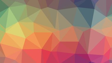 Renkli, üç taraflı düşük Poli, mozaik desen arka plan, vektör poligonal şekil grafiği, degrade, racio 1:1.777 Ultra Hd, 8 k ile Origami tarzı