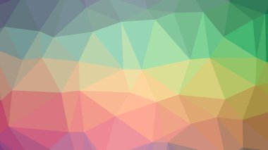 Renkli, üç taraflı düşük Poli, mozaik desen arka plan, vektör poligonal şekil grafiği, degrade, racio 1:1.777 Ultra Hd, 8 k ile Origami tarzı