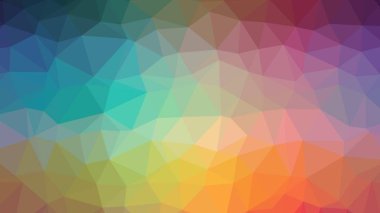 Renkli, üç taraflı düşük Poli, mozaik desen arka plan, vektör poligonal şekil grafiği, degrade, racio 1:1.777 Ultra Hd, 8 k ile Origami tarzı