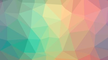 Renkli, üç taraflı düşük Poli, mozaik desen arka plan, vektör poligonal şekil grafiği, degrade, racio 1:1.777 Ultra Hd, 8 k ile Origami tarzı