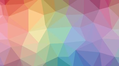 Renkli, üç taraflı düşük Poli, mozaik desen arka plan, vektör poligonal şekil grafiği, degrade, racio 1:1.777 Ultra Hd, 8 k ile Origami tarzı