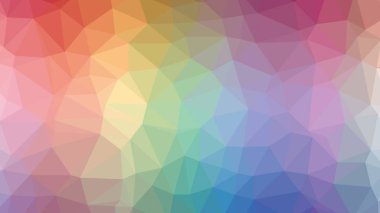 Renkli, üç taraflı düşük Poli, mozaik desen arka plan, vektör poligonal şekil grafiği, degrade, racio 1:1.777 Ultra Hd, 8 k ile Origami tarzı