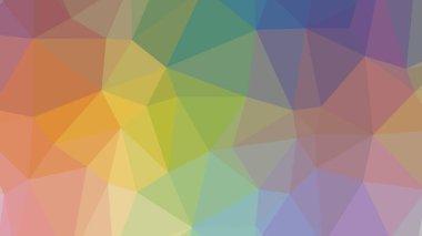Renkli, üç taraflı düşük Poli, mozaik desen arka plan, vektör poligonal şekil grafiği, degrade, racio 1:1.777 Ultra Hd, 8 k ile Origami tarzı