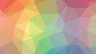 Renkli, üç taraflı düşük Poli, mozaik desen arka plan, vektör poligonal şekil grafiği, degrade, racio 1:1.777 Ultra Hd, 8 k ile Origami tarzı