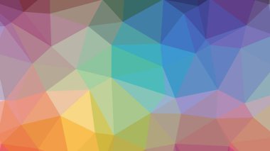 Renkli, üç taraflı düşük Poli, mozaik desen arka plan, vektör poligonal şekil grafiği, degrade, racio 1:1.777 Ultra Hd, 8 k ile Origami tarzı