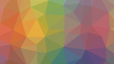 Renkli, üç taraflı düşük Poli, mozaik desen arka plan, vektör poligonal şekil grafiği, degrade, racio 1:1.777 Ultra Hd, 8 k ile Origami tarzı