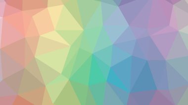 Renkli, üç taraflı düşük Poli, mozaik desen arka plan, vektör poligonal şekil grafiği, degrade, racio 1:1.777 Ultra Hd, 8 k ile Origami tarzı