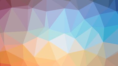 Renkli, üç taraflı düşük Poli, mozaik desen arka plan, vektör poligonal şekil grafiği, degrade, racio 1:1.777 Ultra Hd, 8 k ile Origami tarzı