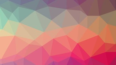 Renkli, üç taraflı düşük Poli, mozaik soyut desen arka plan, vektör poligonal şekil grafiği, yaratıcı iş, degrade, racio 1:1,777 Ultra Hd, 8 k ile Origami tarzı