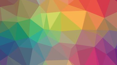 Renkli, üç taraflı düşük Poli, mozaik soyut desen arka plan, vektör poligonal şekil grafiği, yaratıcı iş, degrade, racio 1:1,777 Ultra Hd, 8 k ile Origami tarzı