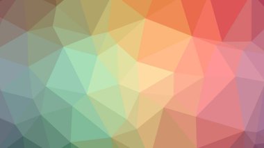 Renkli, üç taraflı düşük Poli, mozaik soyut desen arka plan, vektör poligonal şekil grafiği, yaratıcı iş, degrade, racio 1:1,777 Ultra Hd, 8 k ile Origami tarzı