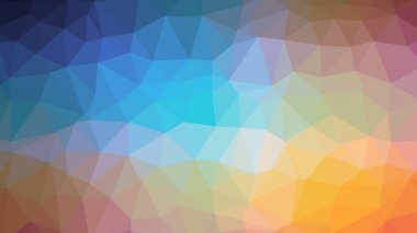 Renkli, üç taraflı düşük Poli, mozaik soyut desen arka plan, vektör poligonal şekil grafiği, yaratıcı iş, degrade, racio 1:1,777 Ultra Hd, 8 k ile Origami tarzı