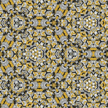 Soyut renkli altıgen kare geometrik seamless modeli simetrik kaleydoskop moda 