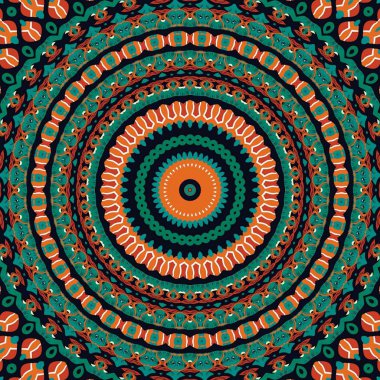 Soyut renkli altıgen kare geometrik seamless modeli simetrik kaleydoskop moda 