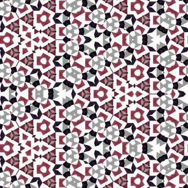 Soyut renkli altıgen kare geometrik seamless modeli simetrik kaleydoskop moda 