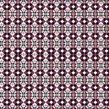 Soyut renkli altıgen kare geometrik seamless modeli simetrik kaleydoskop moda 
