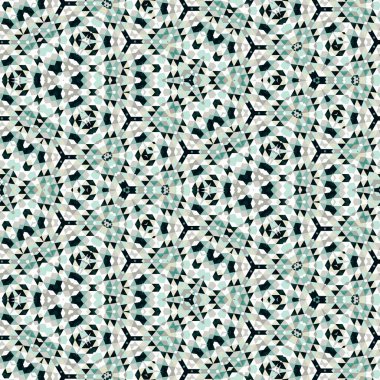 Soyut renkli altıgen kare geometrik seamless modeli simetrik kaleydoskop moda 