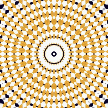 Soyut renkli altıgen kare geometrik seamless modeli simetrik kaleydoskop moda 