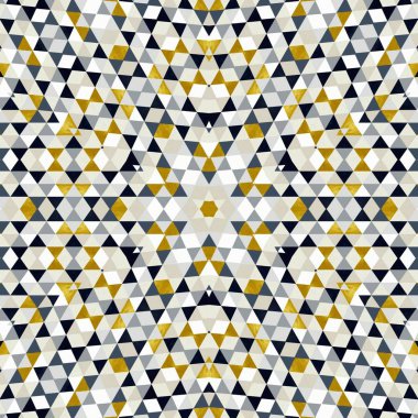 Soyut renkli altıgen kare geometrik seamless modeli simetrik kaleydoskop moda 
