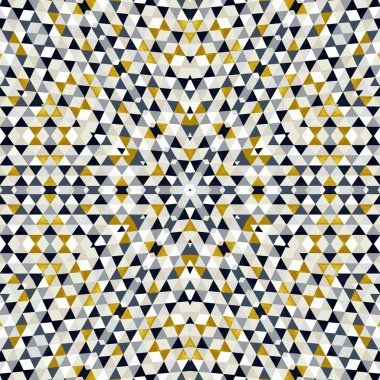 Soyut renkli altıgen kare geometrik seamless modeli simetrik kaleydoskop moda 